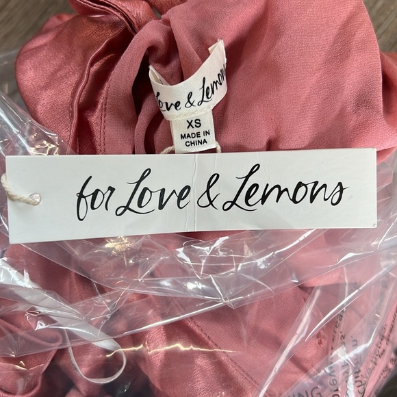 NWT For Love & Lemons Jewel Maxi Dress / Mauve Pink / Size XS - Picture 7 of 9